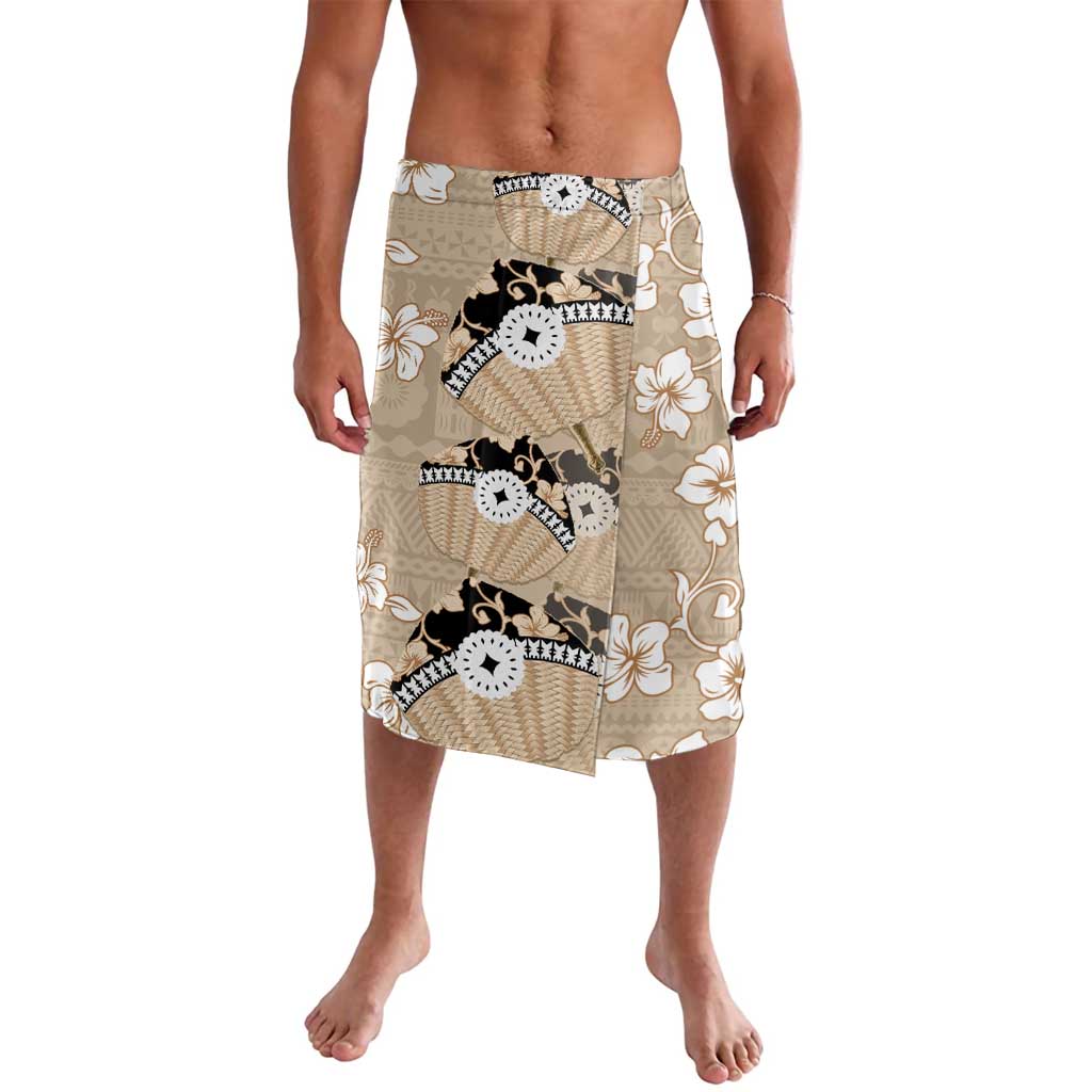 Bula Fiji Iri Buli Lavalava Woven Fan With Fijian Tapa