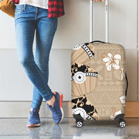 Bula Fiji Iri Buli Luggage Cover Woven Fan With Fijian Tapa LT14 - Polynesian Pride