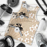 Bula Fiji Iri Buli Men Tank Top Woven Fan With Fijian Tapa LT14 - Polynesian Pride