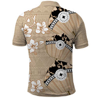 Bula Fiji Iri Buli Polo Shirt Woven Fan With Fijian Tapa LT14 - Polynesian Pride