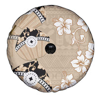 Bula Fiji Iri Buli Spare Tire Cover Woven Fan With Fijian Tapa LT14 - Polynesian Pride