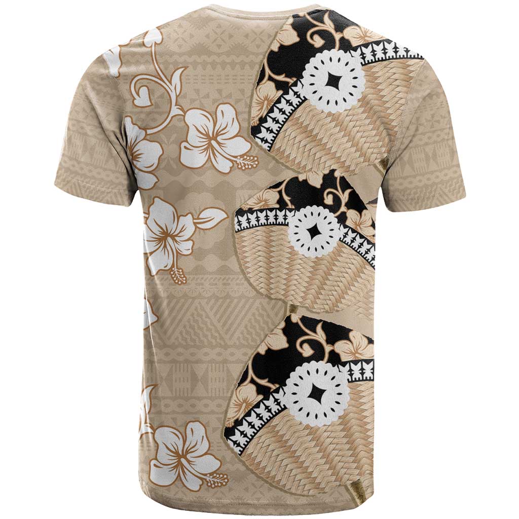 Bula Fiji Iri Buli T Shirt Woven Fan With Fijian Tapa LT14 - Polynesian Pride