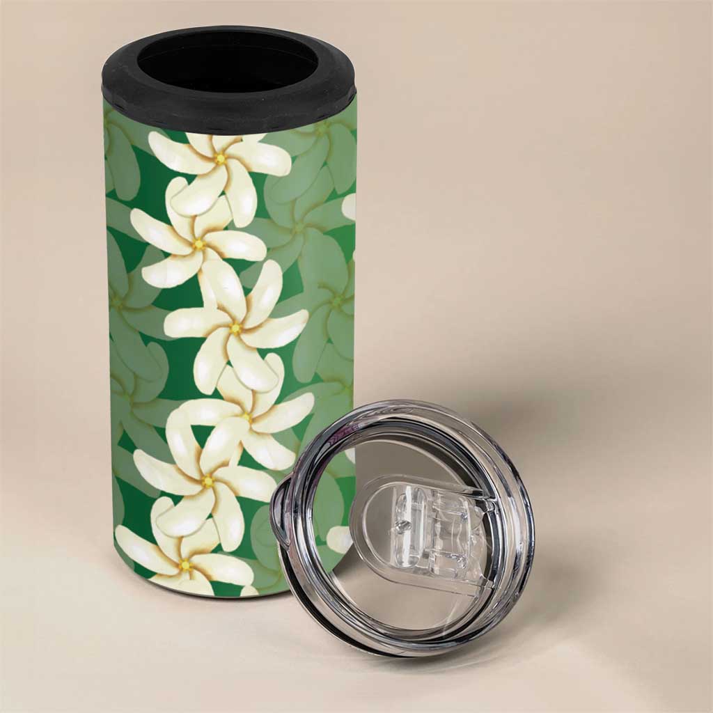 Ia Orana Tahiti Tiare Maori Seamless Style 4 in 1 Can Cooler Tumbler LT14 - Polynesian Pride