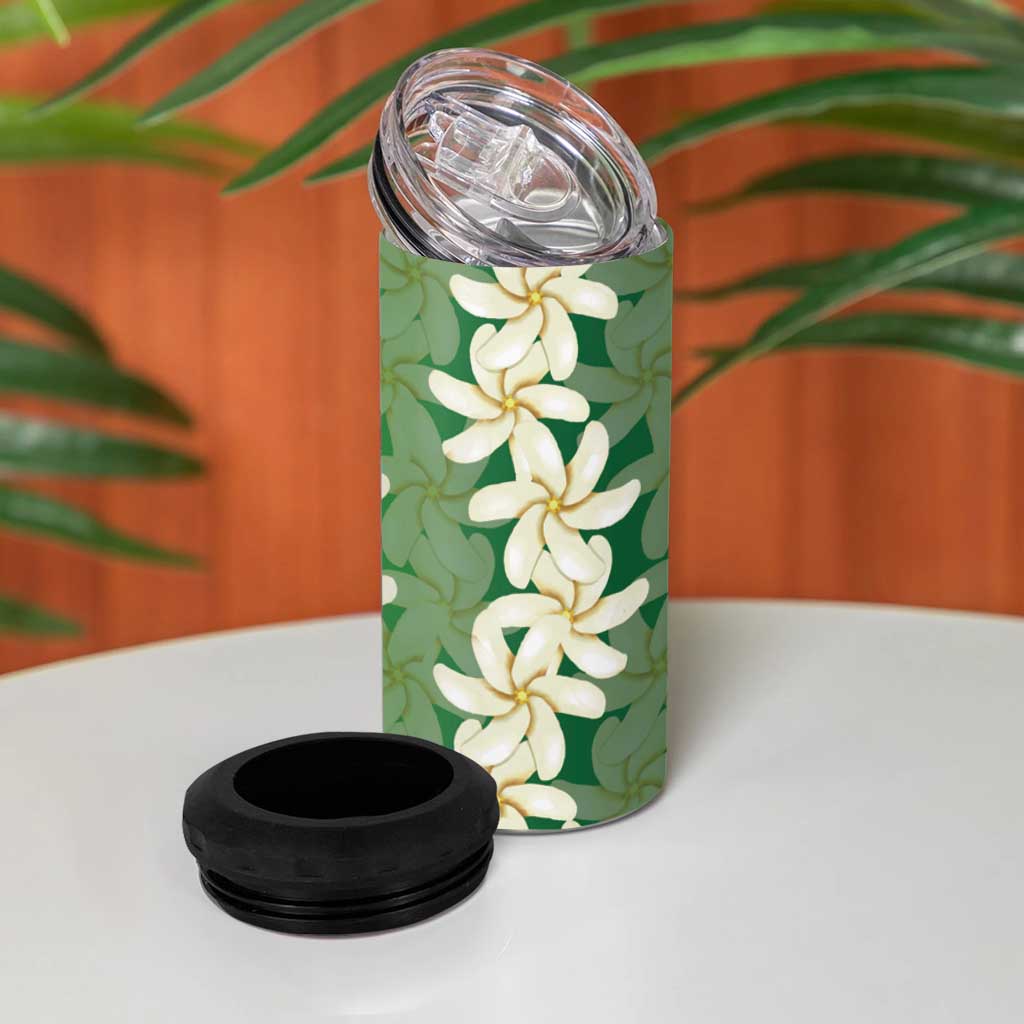 Ia Orana Tahiti Tiare Maori Seamless Style 4 in 1 Can Cooler Tumbler LT14 - Polynesian Pride