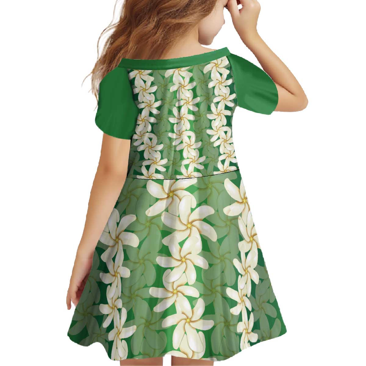 Ia Orana Tahiti Tiare Maori Seamless Style Family Matching Off The Shoulder Long Sleeve Dress and Hawaiian Shirt LT14 - Polynesian Pride