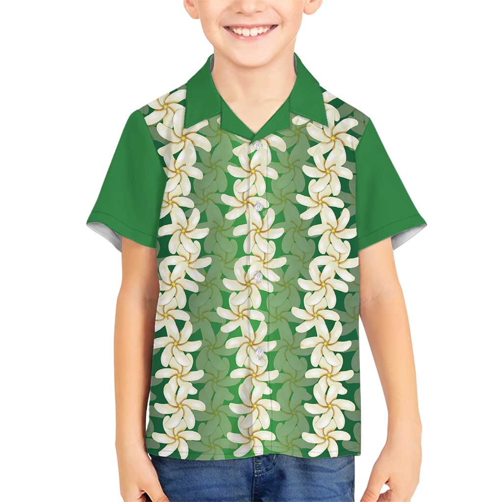 Ia Orana Tahiti Tiare Maori Seamless Style Family Matching Tank Maxi Dress and Hawaiian Shirt LT14 Son's Shirt Green - Polynesian Pride