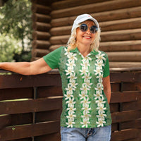 Ia Orana Tahiti Tiare Maori Seamless Style Women Polo Shirt LT14 - Polynesian Pride
