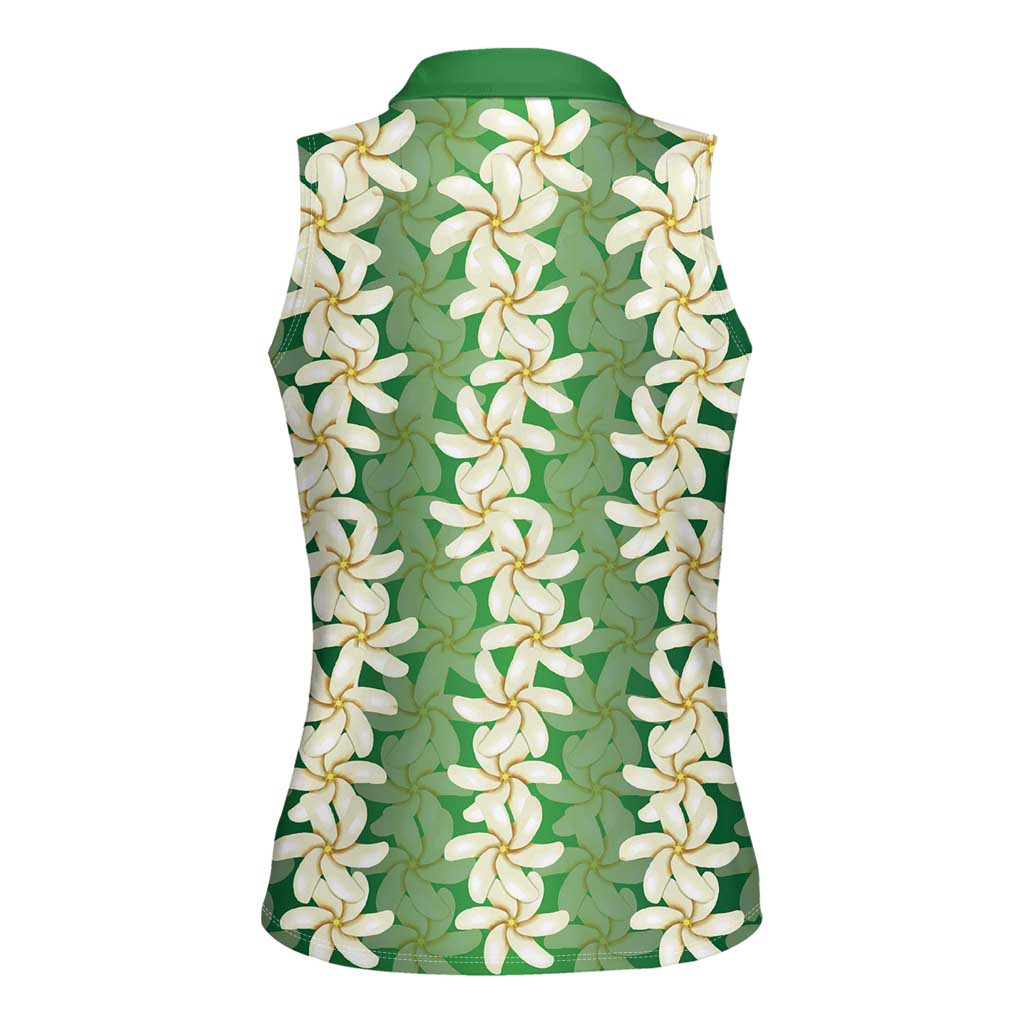 Ia Orana Tahiti Tiare Maori Seamless Style Women Sleeveless Polo Shirt LT14 - Polynesian Pride