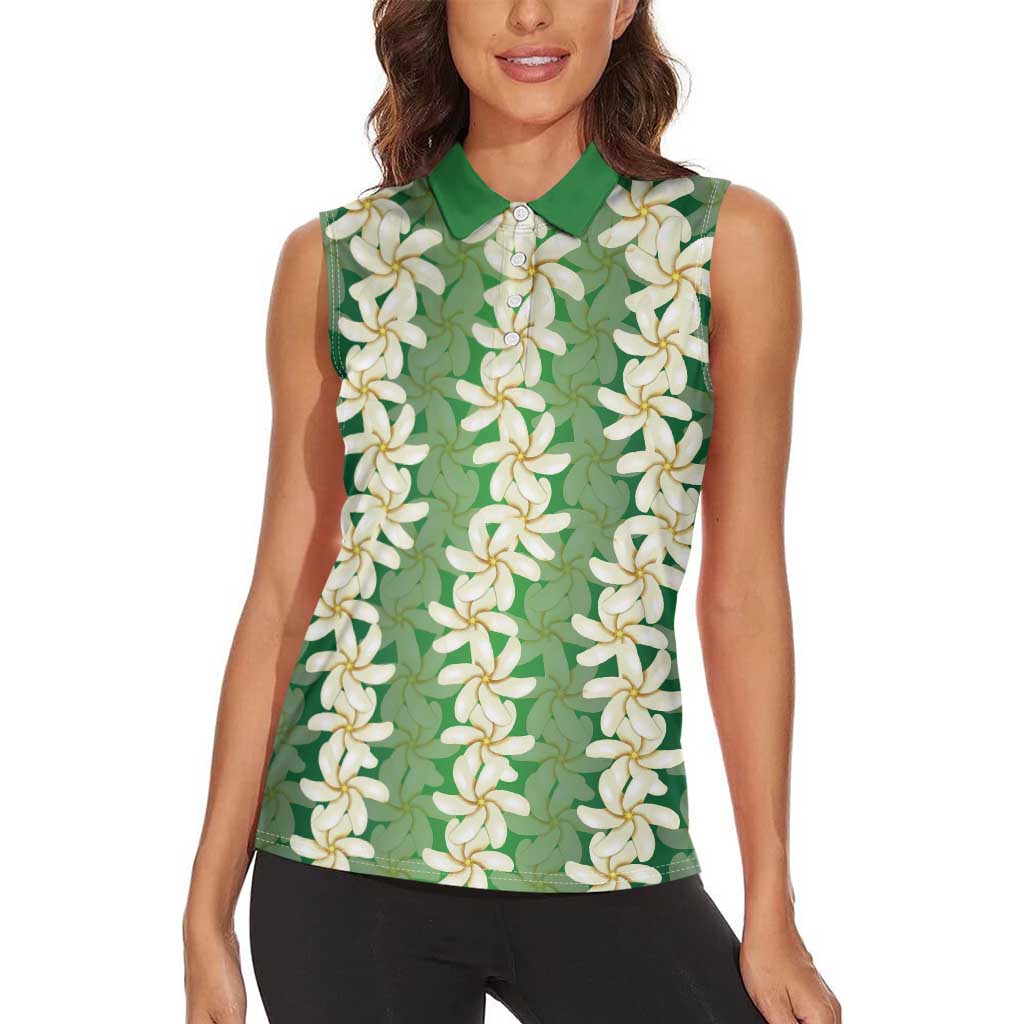 Ia Orana Tahiti Tiare Maori Seamless Style Women Sleeveless Polo Shirt LT14 - Polynesian Pride