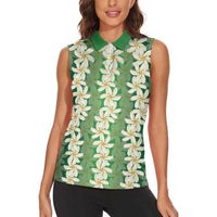 Ia Orana Tahiti Tiare Maori Seamless Style Women Sleeveless Polo Shirt LT14 - Polynesian Pride