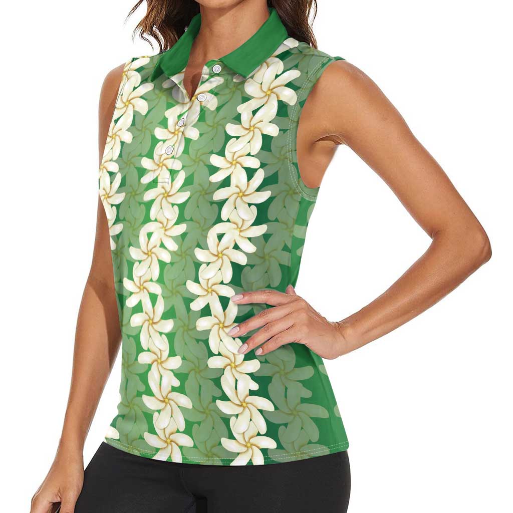 Ia Orana Tahiti Tiare Maori Seamless Style Women Sleeveless Polo Shirt LT14 - Polynesian Pride
