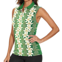 Ia Orana Tahiti Tiare Maori Seamless Style Women Sleeveless Polo Shirt LT14 - Polynesian Pride