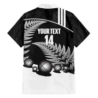 Custom New Zealand Silver Fern Petanque Hawaiian Shirt Aotearoa Maori Pattern LT14 - Polynesian Pride