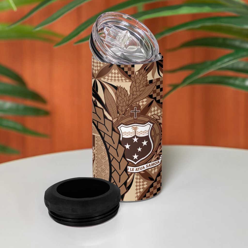 Samoa Siapo 4 in 1 Can Cooler Tumbler Happy Independence Day Vintage Vibes