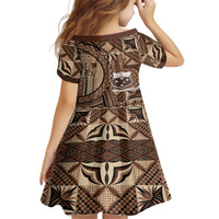 Samoa Siapo Family Matching Off Shoulder Short Dress and Hawaiian Shirt Happy Independence Day Vintage Vibes LT14 - Polynesian Pride