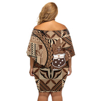 Samoa Siapo Family Matching Off Shoulder Short Dress and Hawaiian Shirt Happy Independence Day Vintage Vibes LT14 - Polynesian Pride