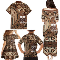 Samoa Siapo Family Matching Puletasi and Hawaiian Shirt Happy Independence Day Vintage Vibes LT14 - Polynesian Pride