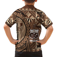 Samoa Siapo Family Matching Short Sleeve Bodycon Dress and Hawaiian Shirt Happy Independence Day Vintage Vibes LT14 - Polynesian Pride