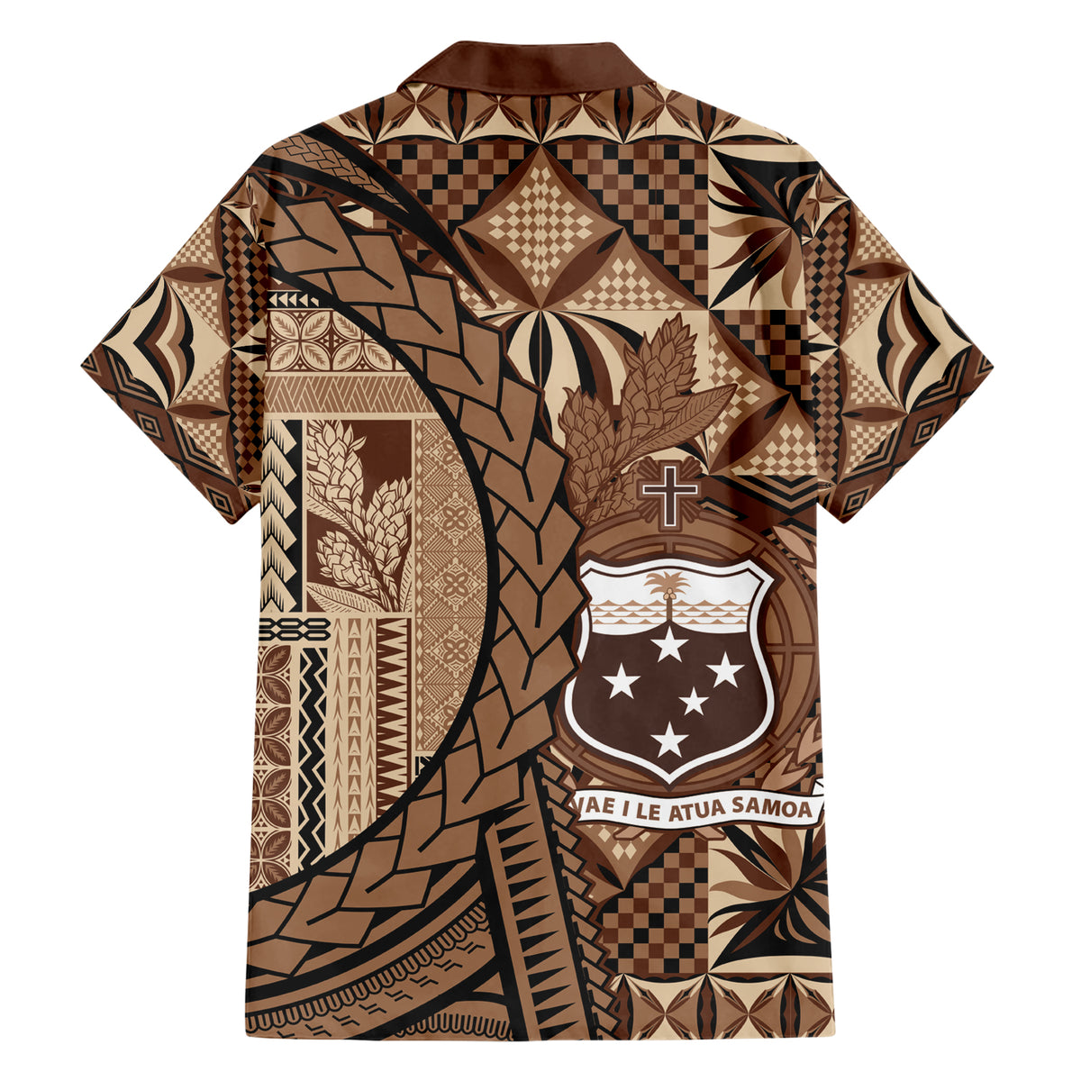 Samoa Siapo Family Matching Short Sleeve Bodycon Dress and Hawaiian Shirt Happy Independence Day Vintage Vibes LT14 - Polynesian Pride