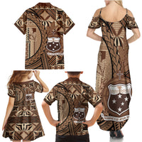 Samoa Siapo Family Matching Summer Maxi Dress and Hawaiian Shirt Happy Independence Day Vintage Vibes LT14 - Polynesian Pride