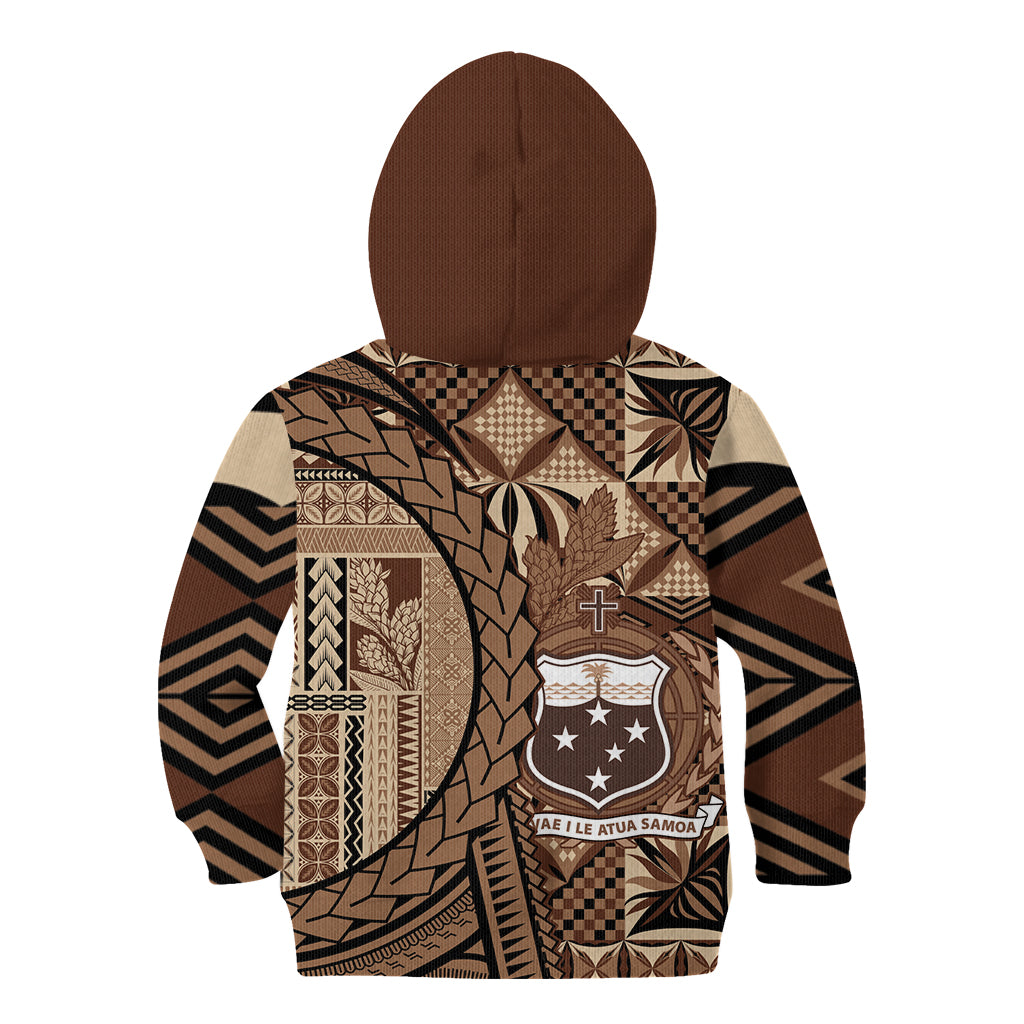 Samoa Siapo Kid Hoodie Happy Independence Day Vintage Vibes LT14 - Polynesian Pride