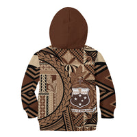 Samoa Siapo Kid Hoodie Happy Independence Day Vintage Vibes LT14 - Polynesian Pride