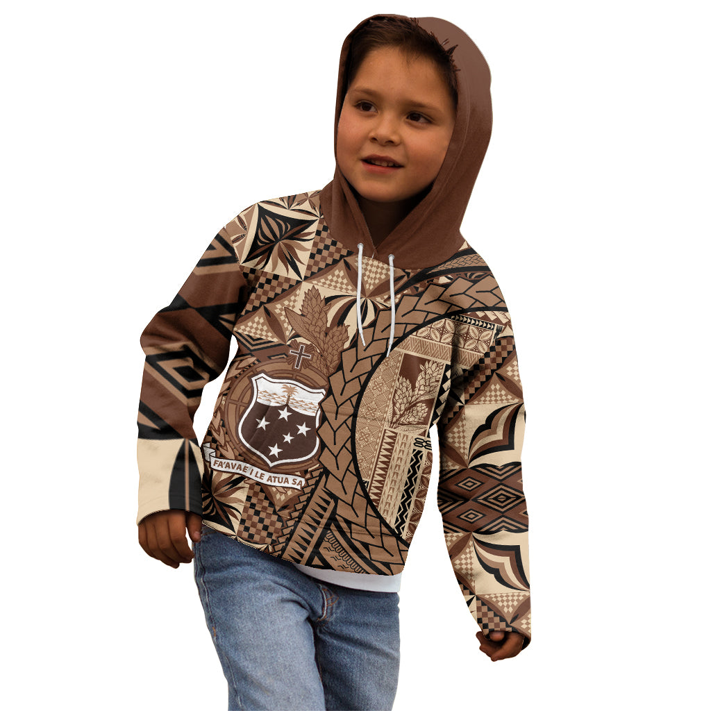 Samoa Siapo Kid Hoodie Happy Independence Day Vintage Vibes LT14 - Polynesian Pride