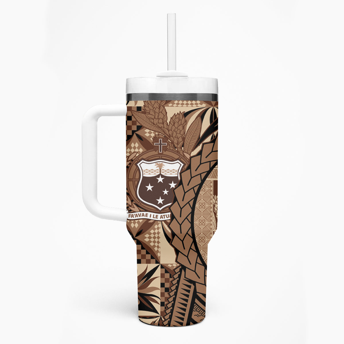 Samoa Siapo Tumbler With Handle Happy Independence Day Vintage Vibes LT14 - Polynesian Pride