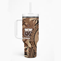 Samoa Siapo Tumbler With Handle Happy Independence Day Vintage Vibes LT14 - Polynesian Pride