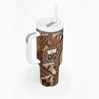 Samoa Siapo Tumbler With Handle Happy Independence Day Vintage Vibes LT14 - Polynesian Pride