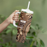 Samoa Siapo Tumbler With Handle Happy Independence Day Vintage Vibes LT14 - Polynesian Pride