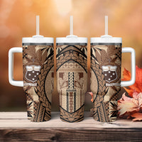 Samoa Siapo Tumbler With Handle Happy Independence Day Vintage Vibes LT14 - Polynesian Pride