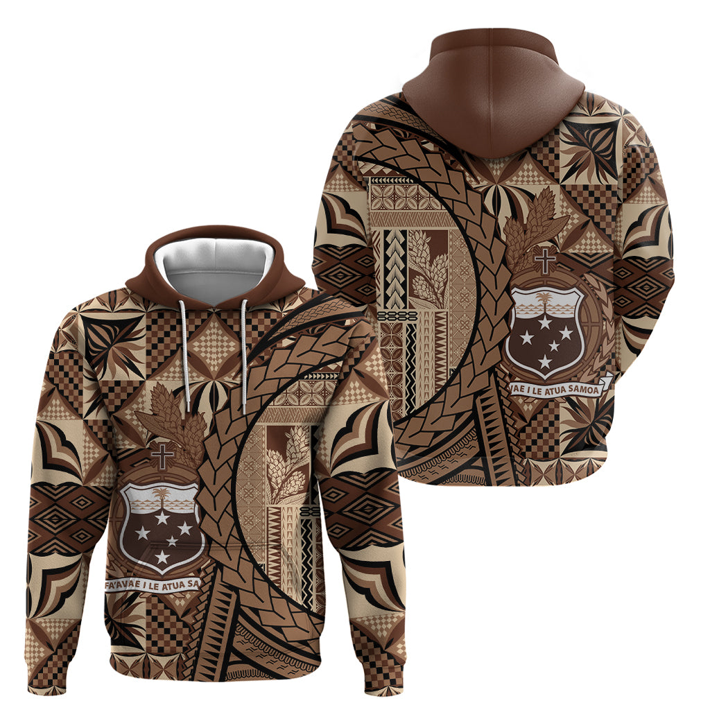 Samoa Siapo Zip Hoodie Happy Independence Day Vintage Vibes