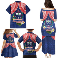 Samoan Independence Day Family Matching Puletasi and Hawaiian Shirt Manuia Le Tutoatasi O Samoa LT14 - Polynesian Pride