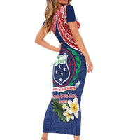 Samoan Independence Day Family Matching Short Sleeve Bodycon Dress and Hawaiian Shirt Manuia Le Tutoatasi O Samoa LT14 - Polynesian Pride