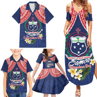 Samoan Independence Day Family Matching Summer Maxi Dress and Hawaiian Shirt Manuia Le Tutoatasi O Samoa LT14 - Polynesian Pride