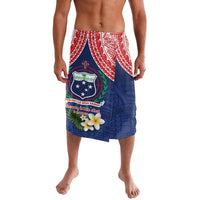Samoan Independence Day Lavalava Manuia Le Tutoatasi O Samoa LT14 Blue - Polynesian Pride