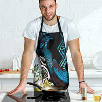 New Zealand Silver Fern Tui Bird Apron Maori Kowhai Paua Shell Taniko Motifs LT14 - Polynesian Pride