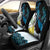 New Zealand Silver Fern Tui Bird Car Seat Cover Maori Kowhai Paua Shell Taniko Motifs