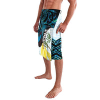 New Zealand Silver Fern Tui Bird Lavalava Maori Kowhai Paua Shell Taniko Motifs LT14 - Polynesian Pride