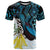 New Zealand Silver Fern Tui Bird T Shirt Maori Kowhai Paua Shell Taniko Motifs