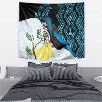 New Zealand Silver Fern Tui Bird Tapestry Maori Kowhai Paua Shell Taniko Motifs LT14 - Polynesian Pride