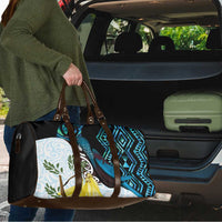 New Zealand Silver Fern Tui Bird Travel Bag Maori Kowhai Paua Shell Taniko Motifs LT14 - Polynesian Pride