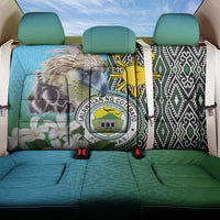 Cotabato Philippines Province Back Car Seat Cover Filipino Eagle Sampaguita Tinalak Pattern LT14 One Size Blue - Polynesian Pride