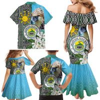Cotabato Philippines Province Family Matching Mermaid Dress and Hawaiian Shirt Filipino Eagle Sampaguita Tinalak Pattern LT14 - Polynesian Pride