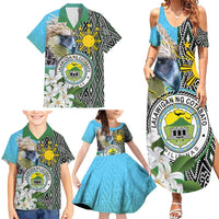 Cotabato Philippines Province Family Matching Summer Maxi Dress and Hawaiian Shirt Filipino Eagle Sampaguita Tinalak Pattern LT14 - Polynesian Pride
