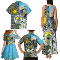Cotabato Philippines Province Family Matching Tank Maxi Dress and Hawaiian Shirt Filipino Eagle Sampaguita Tinalak Pattern LT14 - Polynesian Pride