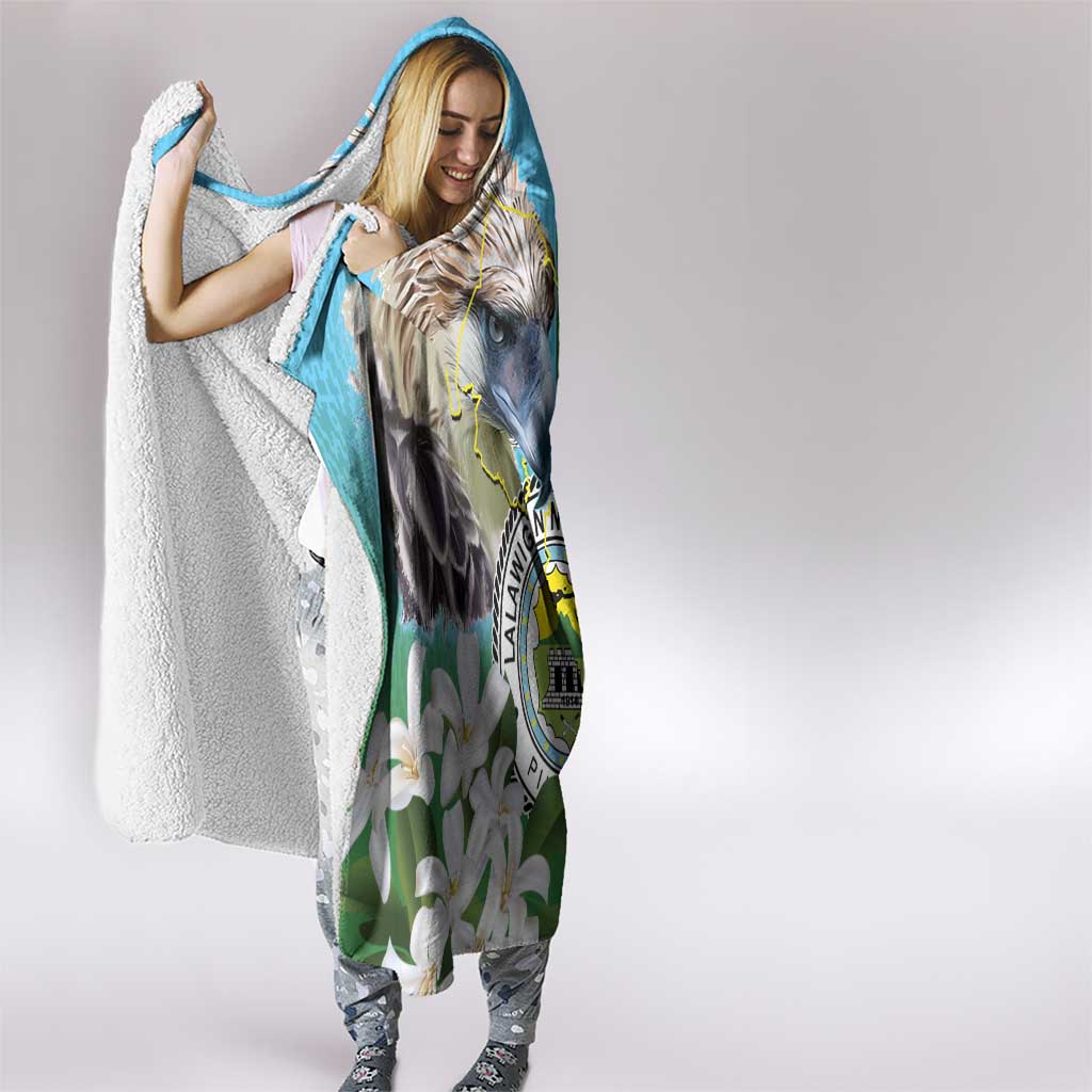 Cotabato Philippines Province Hooded Blanket Filipino Eagle Sampaguita Tinalak Pattern