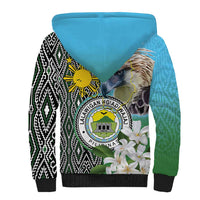 Cotabato Philippines Province Sherpa Hoodie Filipino Eagle Sampaguita Tinalak Pattern LT14 - Polynesian Pride
