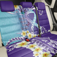 No Story Should End Too Soon Suicide Awareness Back Car Seat Cover Purple And Teal Polynesian Ribbon LT14 - Polynesian Pride